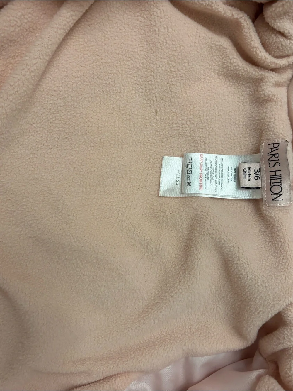 Paris Hilton Quilted Hooded Baby One-Piece in Light Pink